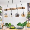 Koyoto Suspension, Boule lumineuse, Suspension Écru, Noir, 4 lumières