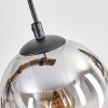Koyoto Suspension, Boule lumineuse, Suspension Écru, Noir, 4 lumières
