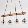 Koyoto Suspension, Boule lumineuse, Suspension Écru, Noir, 4 lumières