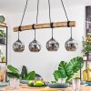 Koyoto Suspension, Boule lumineuse, Suspension Écru, Noir, 4 lumières