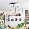 Koyoto Suspension, Boule lumineuse, Suspension Écru, Noir, 4 lumières
