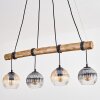 Koyoto Suspension, Boule lumineuse, Suspension Écru, Noir, 4 lumières