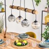 Koyoto Suspension, Boule lumineuse, Suspension Écru, Noir, 4 lumières