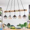 Koyoto Suspension, Boule lumineuse, Suspension Écru, Noir, 5 lumières
