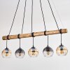 Koyoto Suspension, Boule lumineuse, Suspension Écru, Noir, 5 lumières