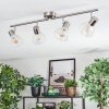 Saire Plafonnier, Spot de plafond Chrome, Nickel mat, 4 lumières