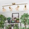 Saire Plafonnier, Spot de plafond Chrome, Laiton, 4 lumières
