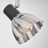 Saire Plafonnier, Spot de plafond Chrome, Noir, 4 lumières