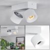 Narel Plafonnier, Spot de plafond LED Blanc, 2 lumières