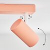 Javel Plafonnier, Spot de plafond Rose, Blanc, 3 lumières