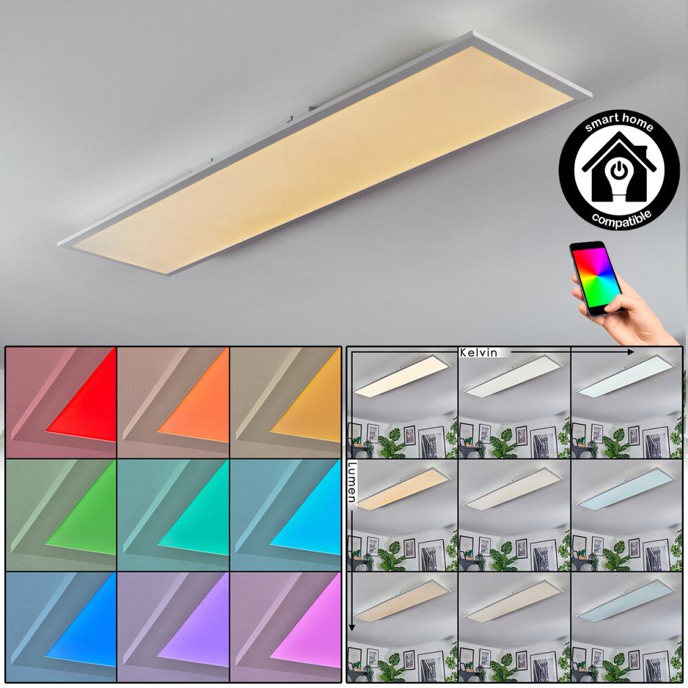 Orain Plafonnier, Panel LED Blanc, 1 lumière, Changeur de couleurs main product photo