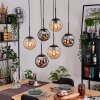Gastor Suspension, Boule lumineuse, Suspension Noir, 6 lumières