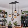 Gastor Suspension, Boule lumineuse, Suspension Noir, 6 lumières