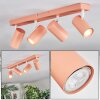Javel Plafonnier, Spot de plafond Rose, Blanc, 4 lumières