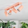 Javel Plafonnier, Spot de plafond Rose, Blanc, 4 lumières