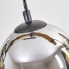 Koyoto Suspension, Boule lumineuse, Suspension Écru, Noir, 4 lumières