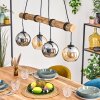 Koyoto Suspension, Boule lumineuse, Suspension Écru, Noir, 4 lumières