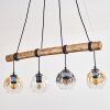 Ripoll Suspension, Boule lumineuse, Suspension Écru, Noir, 4 lumières