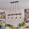 Ripoll Suspension, Boule lumineuse, Suspension Écru, Noir, 4 lumières