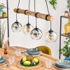 Koyoto Suspension, Boule lumineuse, Suspension Écru, Noir, 4 lumières