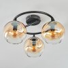 Koyoto Plafonnier, Boule lumineuse Ambre, Clair, 3 lumières