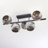 Ripoll Plafonnier, Boule lumineuse Chrome, Fumé, 5 lumières