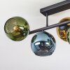 Koyoto Plafonnier, Boule lumineuse Bleu, Or, Vert, 5 lumières