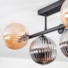 Chehalis Plafonnier, Boule lumineuse Noir, 5 lumières