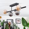 Chehalis Plafonnier, Boule lumineuse Noir, 5 lumières
