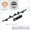 Chehalis Plafonnier, Boule lumineuse Noir, 5 lumières