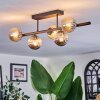 Chehalis Plafonnier, Boule lumineuse Noir, 5 lumières