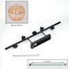 Chehalis Plafonnier, Boule lumineuse Noir, 5 lumières