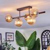 Chehalis Plafonnier, Boule lumineuse Noir, 5 lumières
