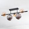 Chehalis Plafonnier, Boule lumineuse Noir, 5 lumières