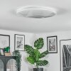 Peran Plafonnier LED Blanc, 1 lumière, Changeur de couleurs
