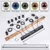 Ripoll Suspension, Boule lumineuse, Suspension Écru, Noir, 5 lumières