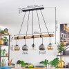 Ripoll Suspension, Boule lumineuse, Suspension Écru, Noir, 5 lumières