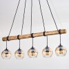 Koyoto Suspension, Boule lumineuse, Suspension Écru, Noir, 5 lumières