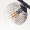Koyoto Plafonnier, Boule lumineuse Clair, Fumé, 5 lumières
