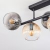 Koyoto Plafonnier, Boule lumineuse Ambre, Clair, Fumé, 5 lumières