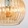 Koyoto Plafonnier, Boule lumineuse Ambre, 5 lumières