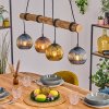 Koyoto Suspension, Boule lumineuse, Suspension Écru, Noir, 4 lumières