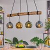 Ripoll Suspension, Boule lumineuse, Suspension Écru, Noir, 4 lumières