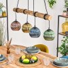 Koyoto Suspension, Boule lumineuse, Suspension Écru, Noir, 4 lumières
