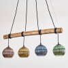 Koyoto Suspension, Boule lumineuse, Suspension Écru, Noir, 4 lumières