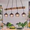 Koyoto Suspension, Boule lumineuse, Suspension Écru, Noir, 4 lumières