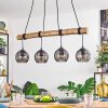 Koyoto Suspension, Boule lumineuse, Suspension Écru, Noir, 4 lumières