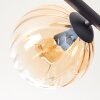 Koyoto Plafonnier, Boule lumineuse Ambre, Clair, Fumé, 5 lumières