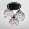 Rafel Plafonnier Noir, 3 lumières