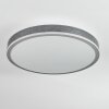Salmi Plafonnier, Panel LED Gris, Argenté, 1 lumière